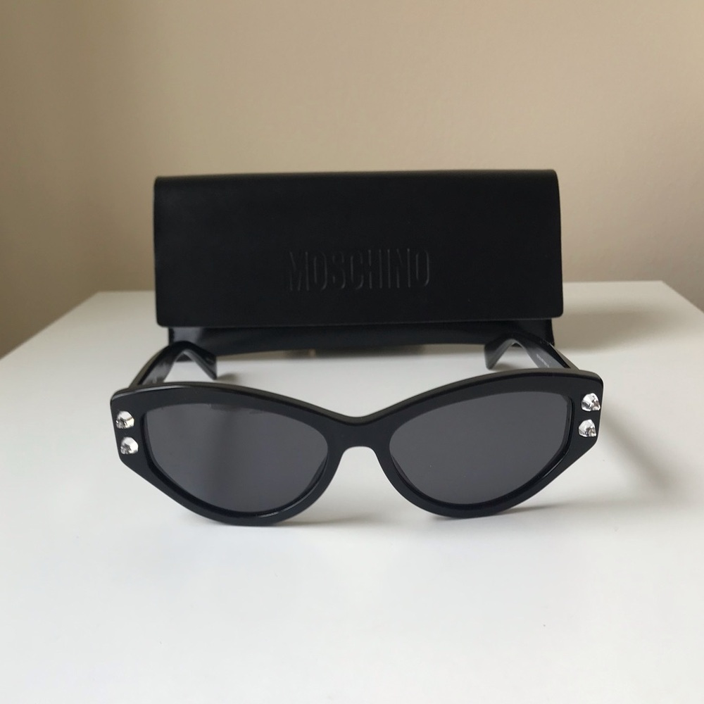 Moschino Cat Eye Spike Sunglasses MOS109/S 0807/IR 55 - Picture 6 of 16